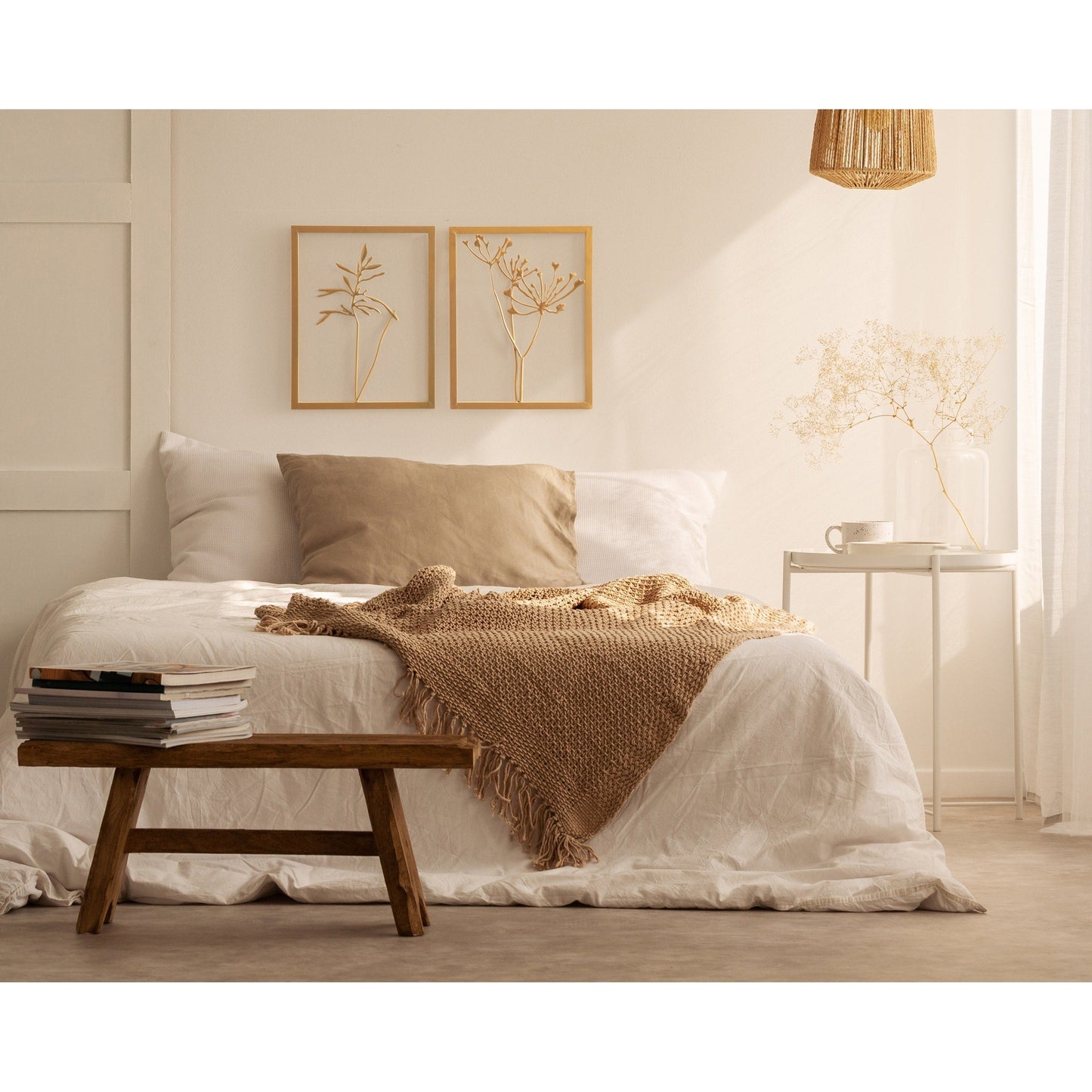 Set di decorazioni murali con cornice in metallo di Kate e Laurel Malak