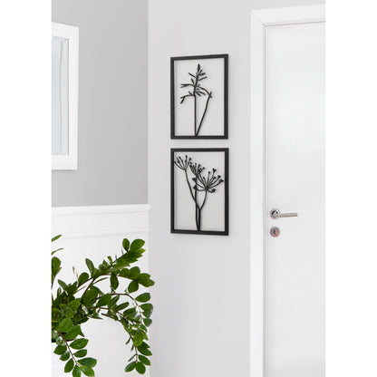 Set di decorazioni murali con cornice in metallo di Kate e Laurel Malak