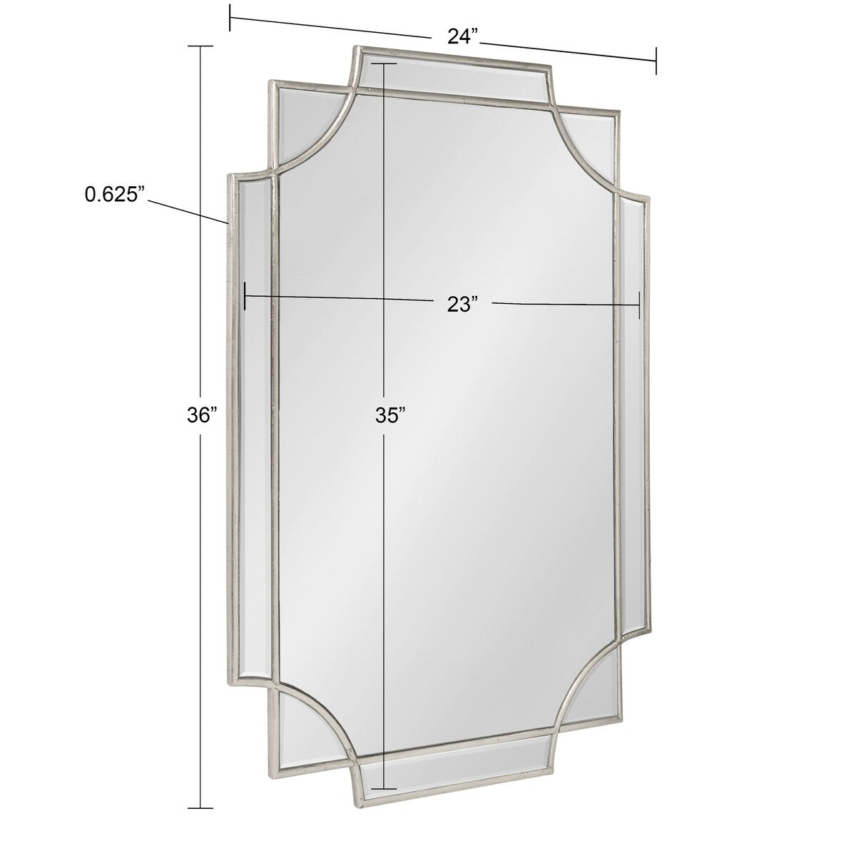 Specchio da parete decorativo tradizionale con cornice Kate and Laurel Minuette
