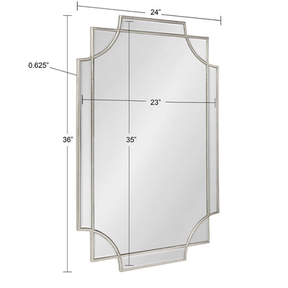 Specchio da parete decorativo tradizionale con cornice Kate and Laurel Minuette
