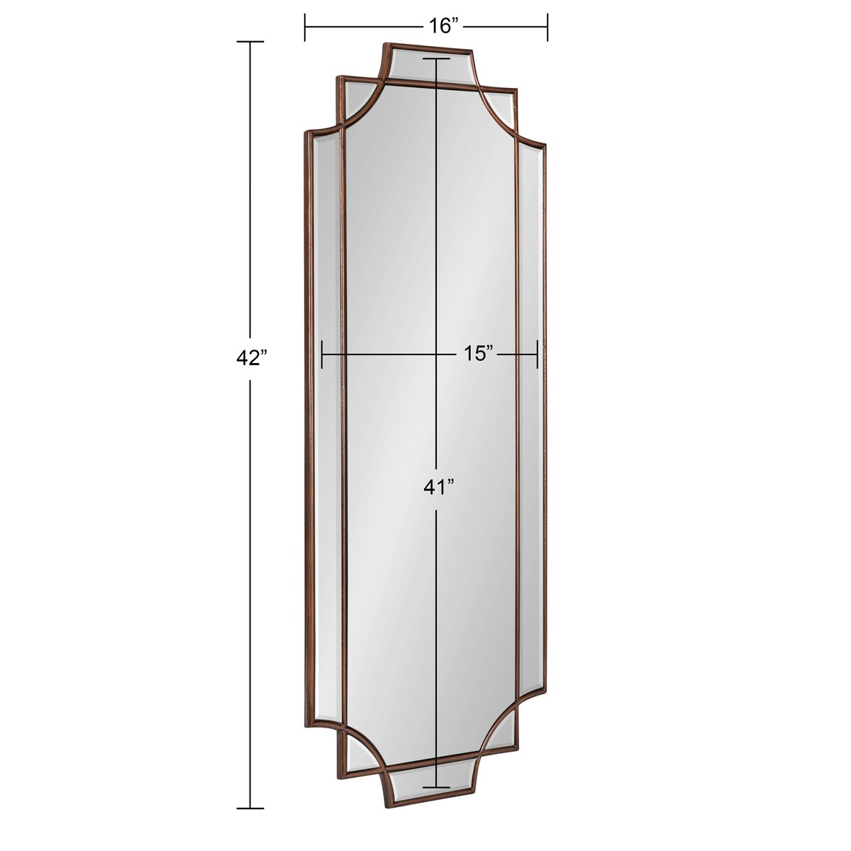 Specchio da parete decorativo tradizionale con cornice Kate and Laurel Minuette