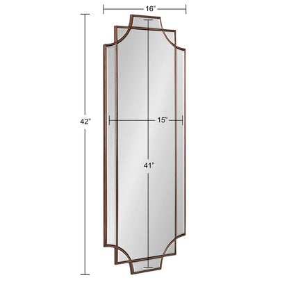 Specchio da parete decorativo tradizionale con cornice Kate and Laurel Minuette