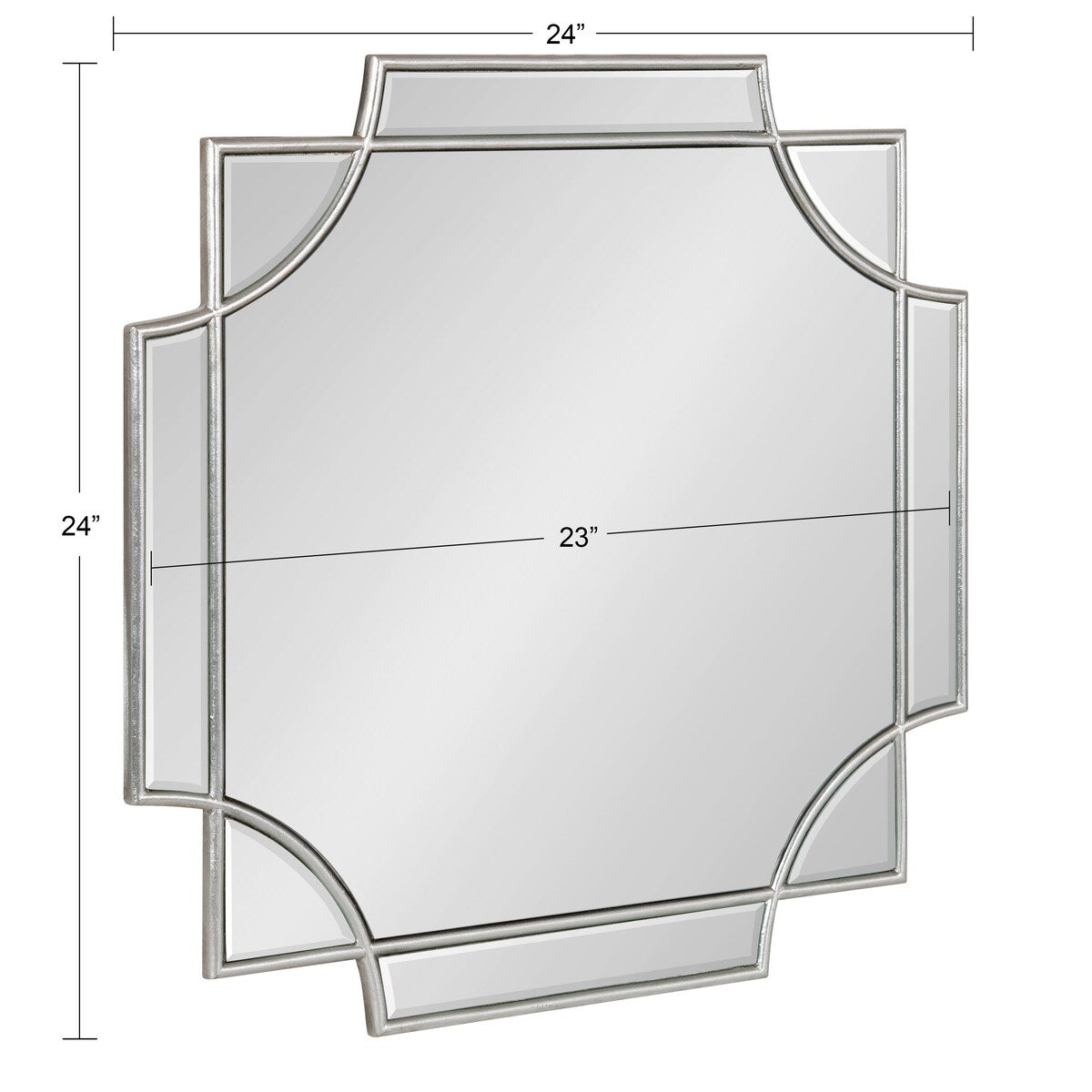 Specchio da parete decorativo tradizionale con cornice Kate and Laurel Minuette
