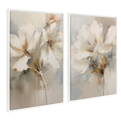 Kate e Laurel Sylvie Tela botanica astratta con perline