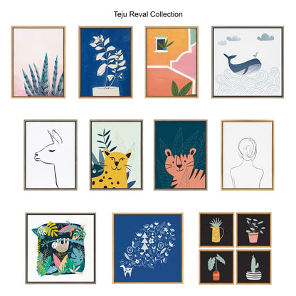 Set di tele incorniciate "Modern Circles" di Kate e Laurel Sylvie di Teju Reval