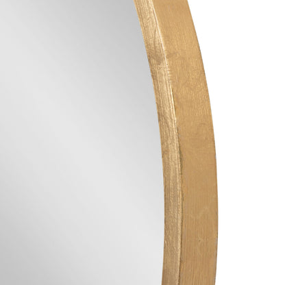 Specchio da parete rotondo in legno di Kate e Laurel Travis