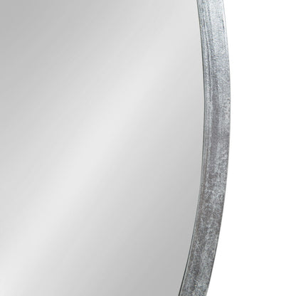 Specchio da parete rotondo in legno di Kate e Laurel Travis