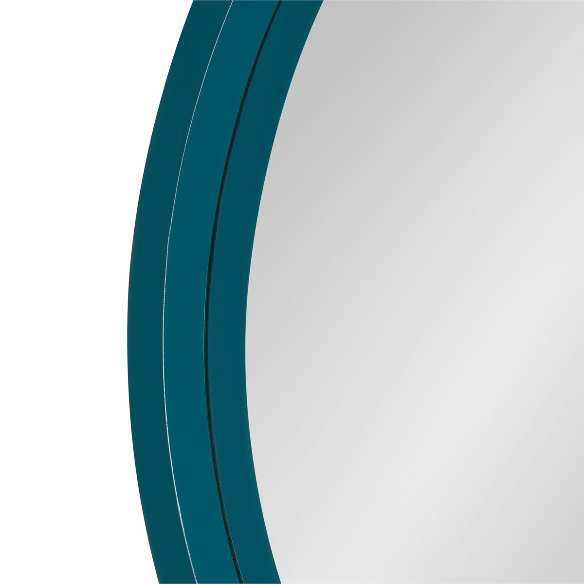 Specchio da parete rotondo in legno di Kate e Laurel Travis