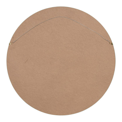 Specchio da parete rotondo in legno di Kate e Laurel Travis