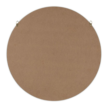 Specchio da parete rotondo in legno di Kate e Laurel Travis