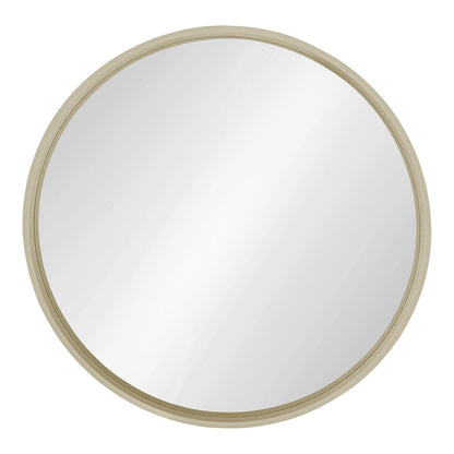 Specchio da parete rotondo in legno di Kate e Laurel Travis