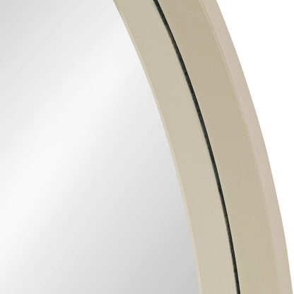 Specchio da parete rotondo in legno di Kate e Laurel Travis