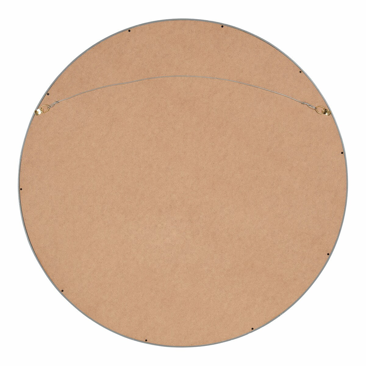 Specchio da parete rotondo in legno di Kate e Laurel Travis