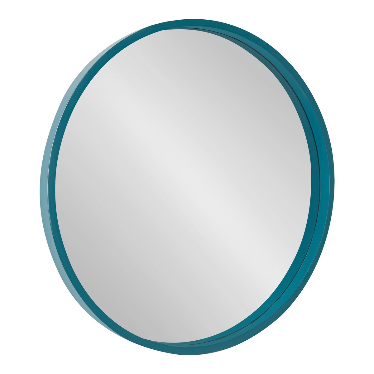 Specchio da parete rotondo in legno di Kate e Laurel Travis