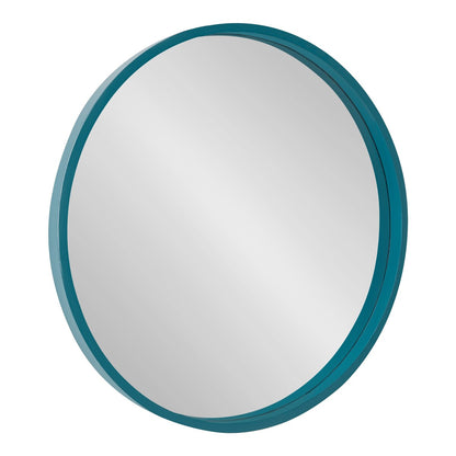 Specchio da parete rotondo in legno di Kate e Laurel Travis