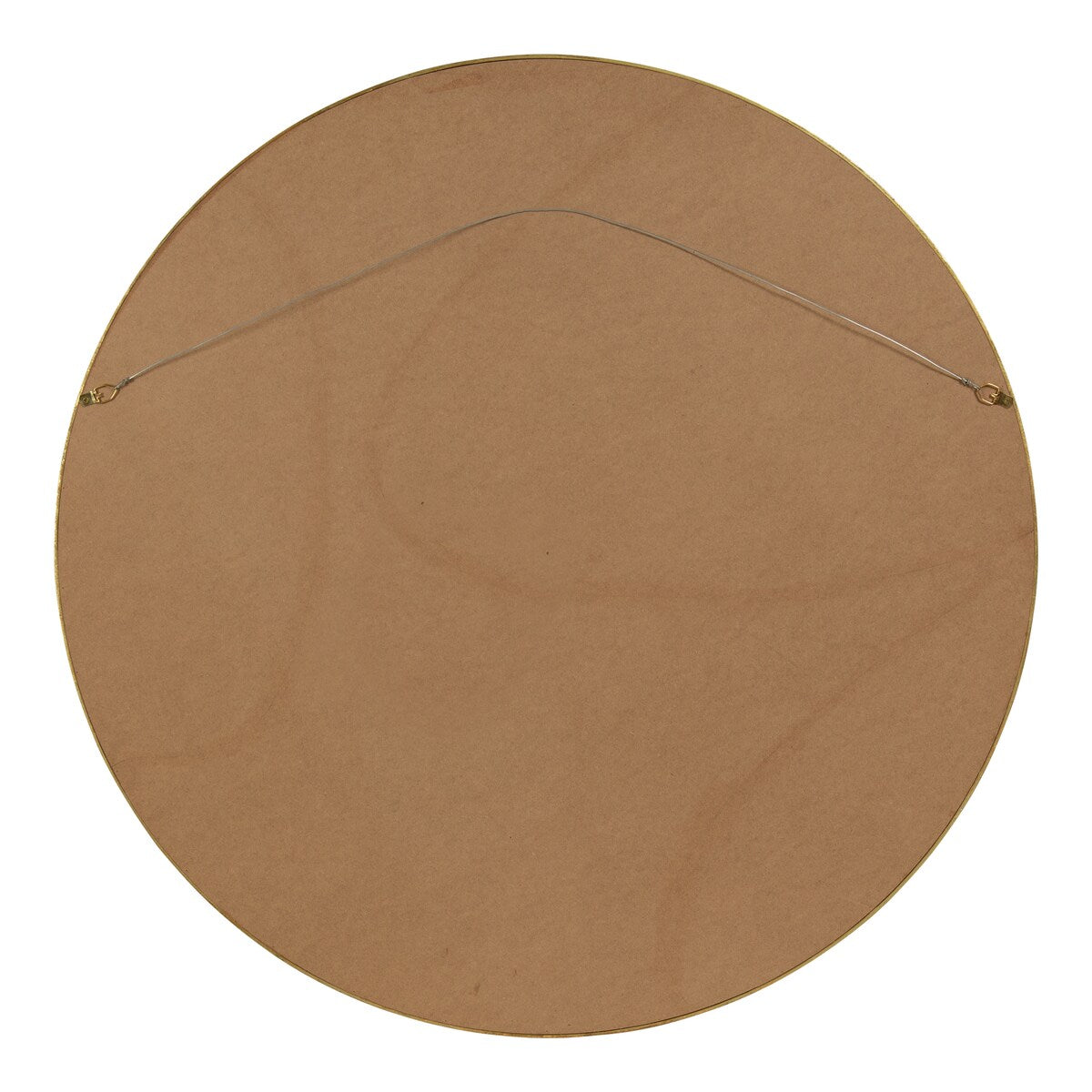 Specchio da parete rotondo in legno di Kate e Laurel Travis