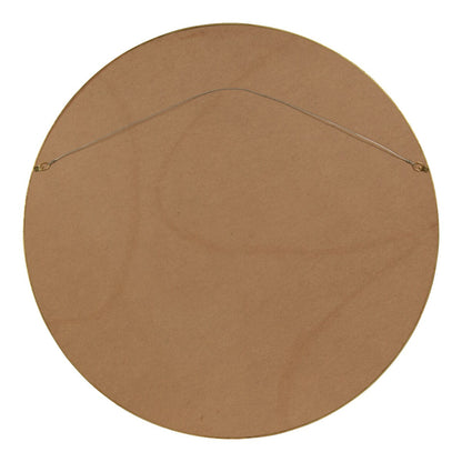 Specchio da parete rotondo in legno di Kate e Laurel Travis