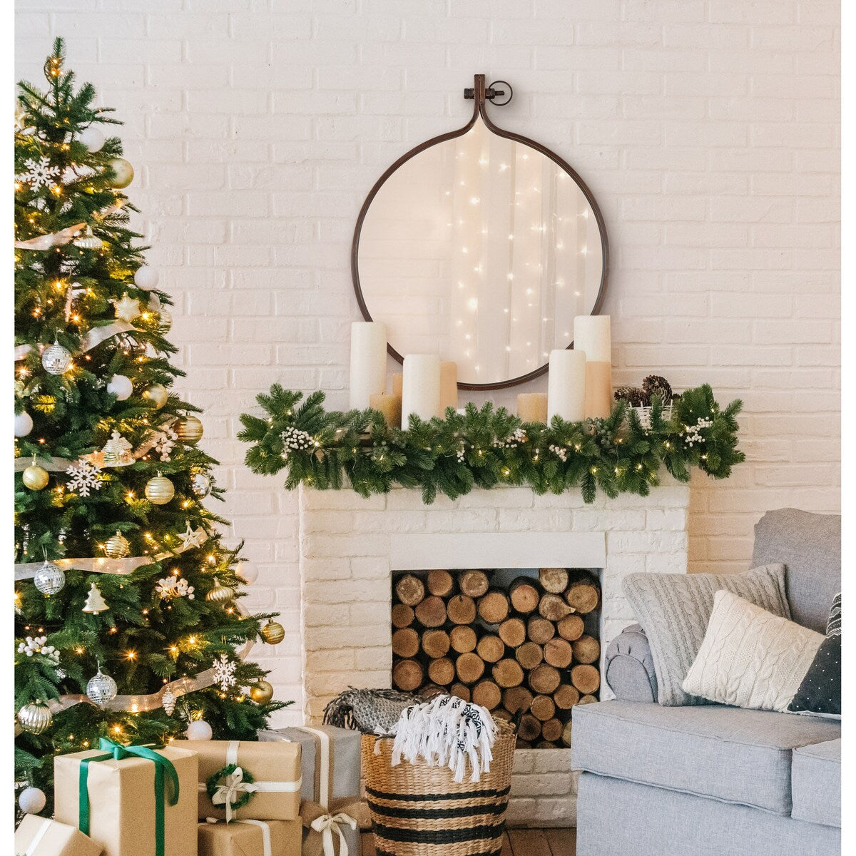 Specchio da parete rotondo Yitro di Kate e Laurel