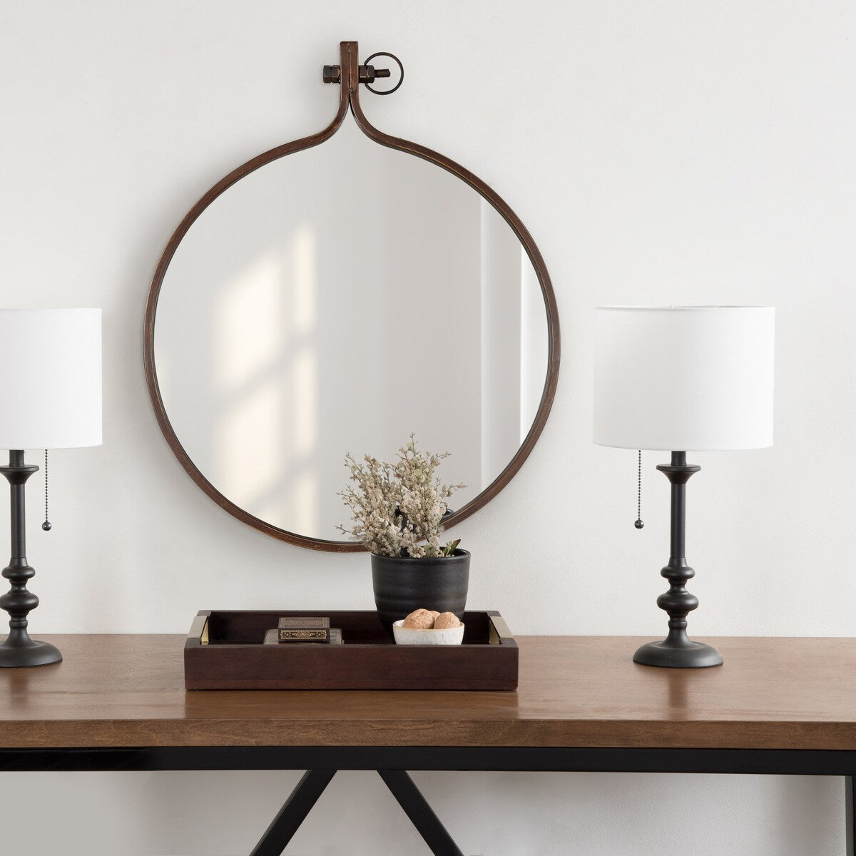 Specchio da parete rotondo Yitro di Kate e Laurel