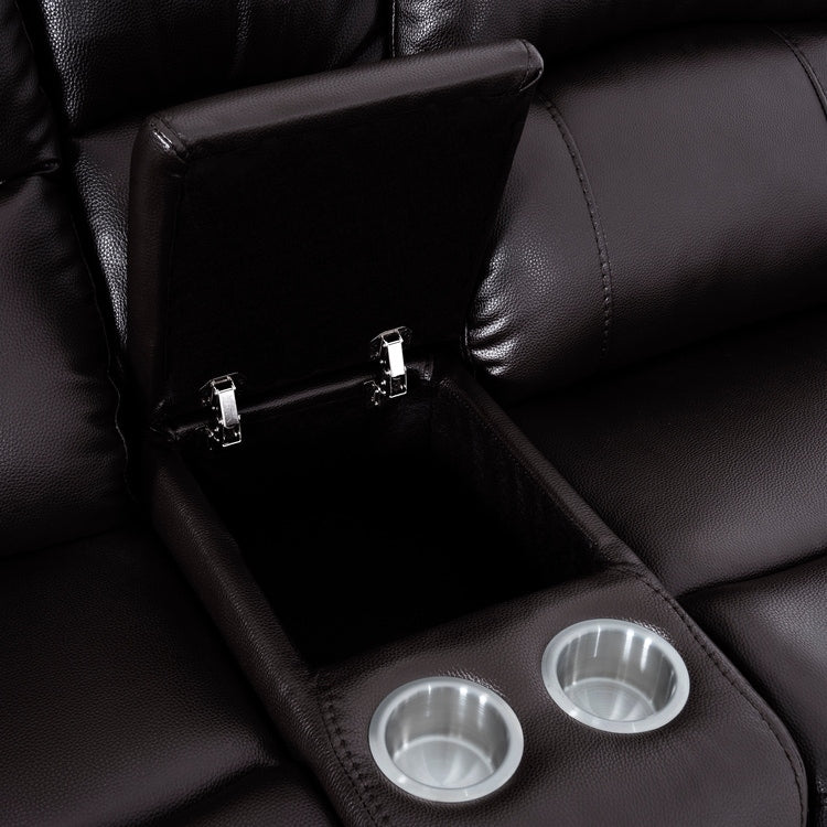 Collezione di divani reclinabili manuali in pelle per il soggiorno Mobili reclinabili in pelle per l'ufficio domestico Soggiorno