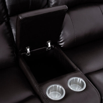 Collezione di divani reclinabili manuali in pelle per il soggiorno Mobili reclinabili in pelle per l'ufficio domestico Soggiorno