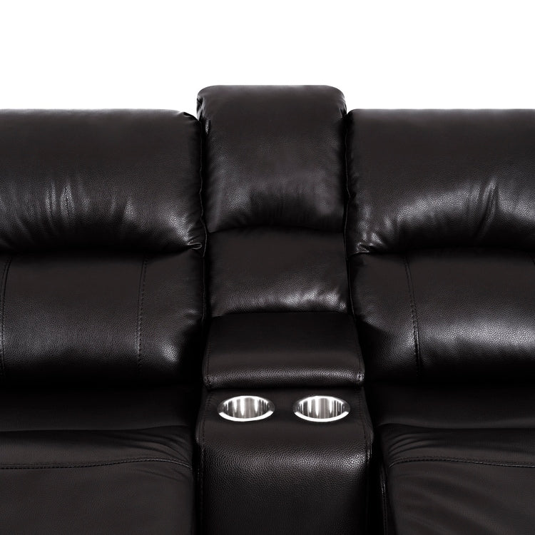 Collezione di divani reclinabili manuali in pelle per il soggiorno Mobili reclinabili in pelle per l'ufficio domestico Soggiorno
