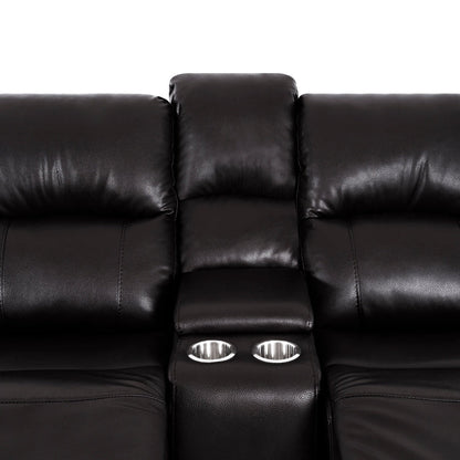 Collezione di divani reclinabili manuali in pelle per il soggiorno Mobili reclinabili in pelle per l'ufficio domestico Soggiorno
