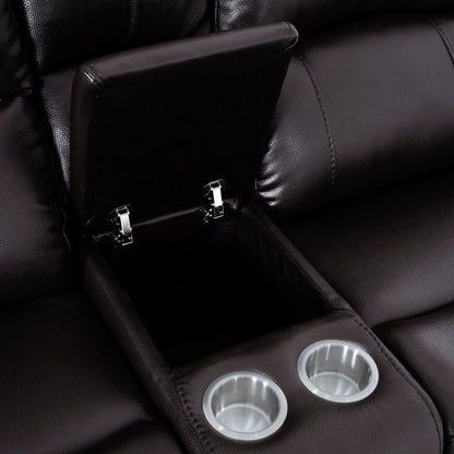 Collezione di divani reclinabili manuali in pelle per il soggiorno Mobili reclinabili in pelle per l'ufficio domestico Soggiorno