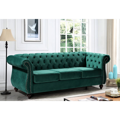 Divano Chesterfield in velluto Kemos