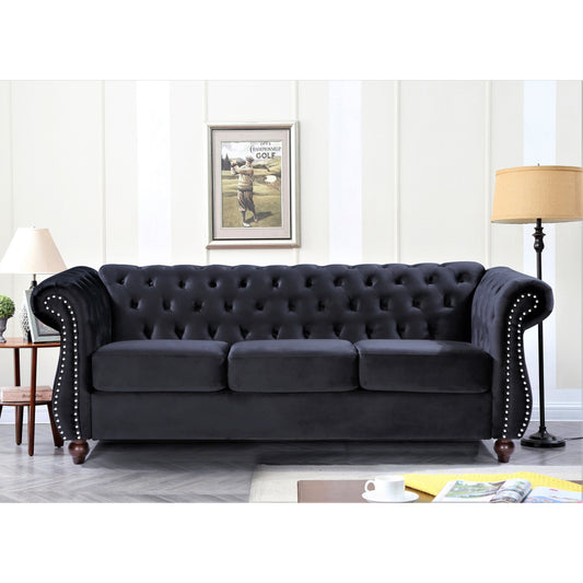 Divano Chesterfield in velluto Kemos