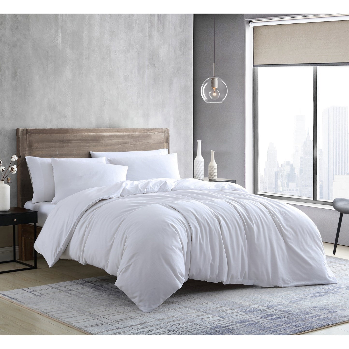 Set copripiumino reversibile Miro Solid di Kenneth Cole New York