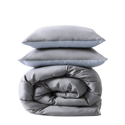 Set copripiumino reversibile Miro Solid di Kenneth Cole New York