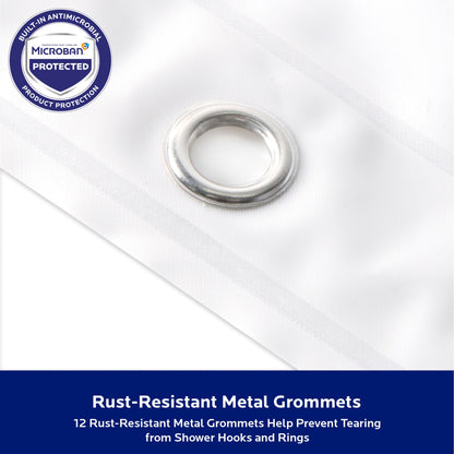 Rivestimento doccia Kenney Microban in PEVA pesante, 70 L x 72 A