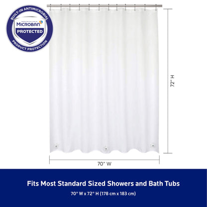 Rivestimento doccia Kenney Microban in PEVA pesante, 70 L x 72 A