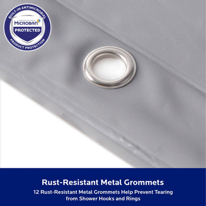 Rivestimento doccia Kenney Microban in PEVA di peso medio, 70 L x 72 A