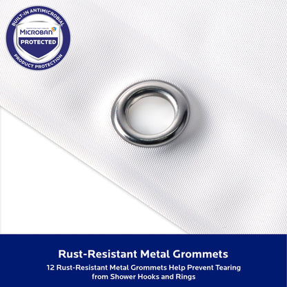 Rivestimento doccia Kenney Microban in PEVA di peso medio, 70 L x 72 A