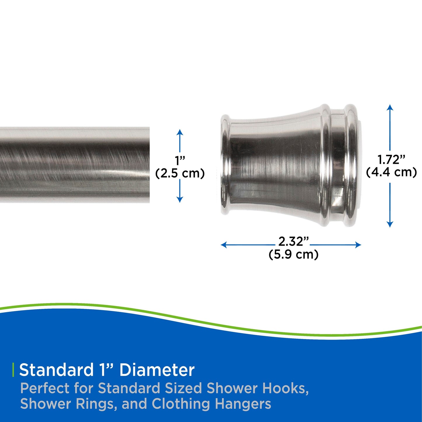 Asta di utilità Kenney Twist &amp; Fit 1 tensione, 48-84