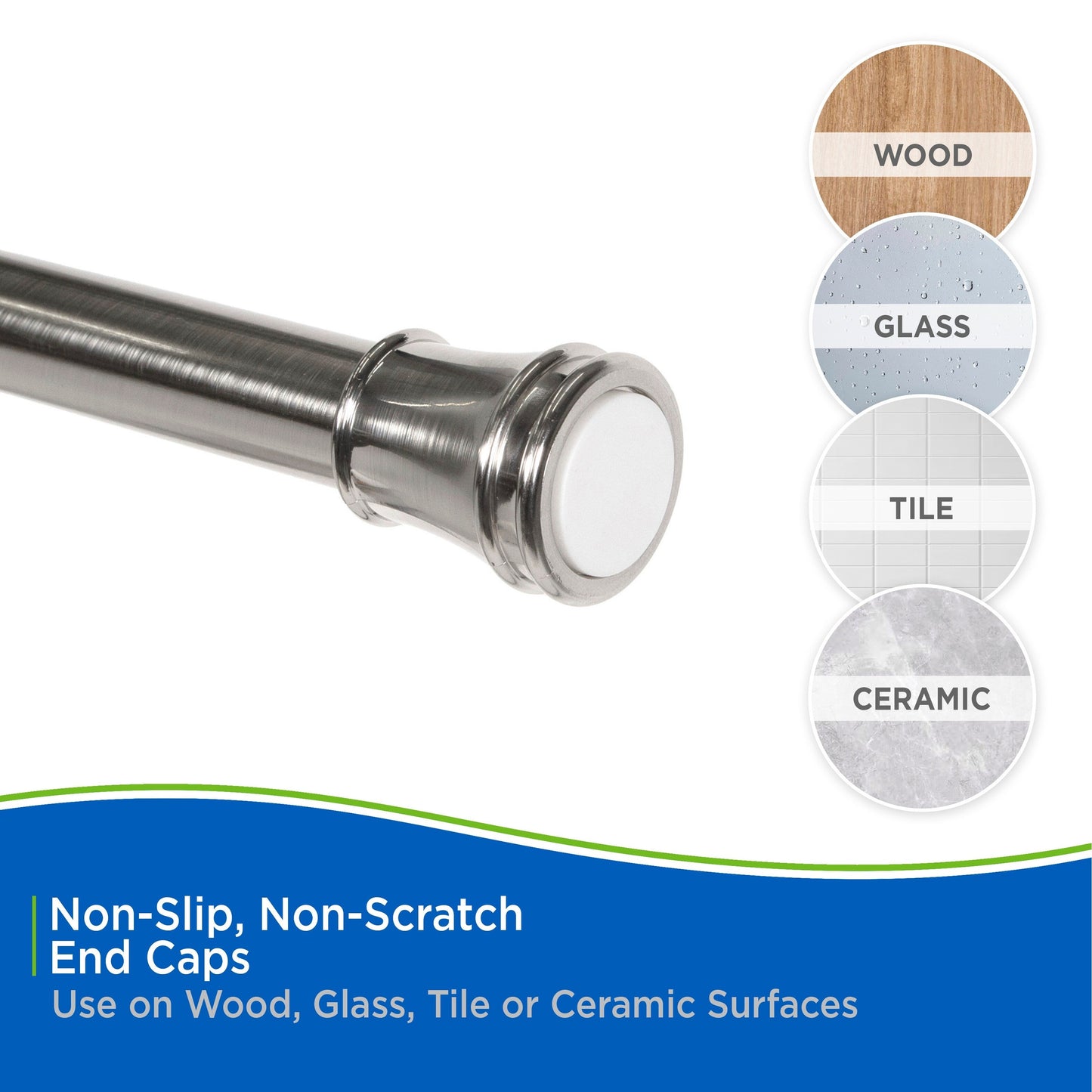 Asta di utilità Kenney Twist &amp; Fit 1 tensione, 48-84