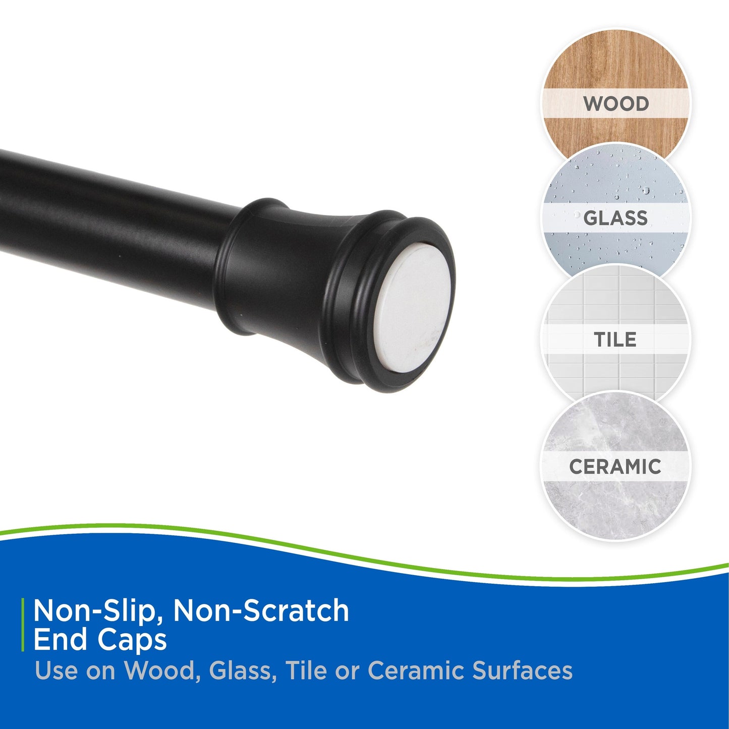 Asta di utilità Kenney Twist &amp; Fit 1 tensione, 48-84