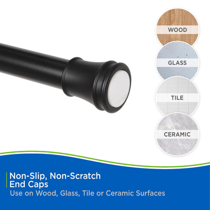 Asta di utilità Kenney Twist &amp; Fit 1 tensione, 48-84