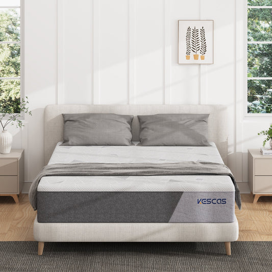 Materasso in memory foam Kescas da 8 pollici di medie dimensioni, compatibile con la struttura del letto regolabile