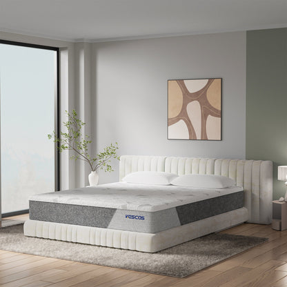 Materasso in memory foam Kescas da 8 pollici di medie dimensioni, compatibile con la struttura del letto regolabile