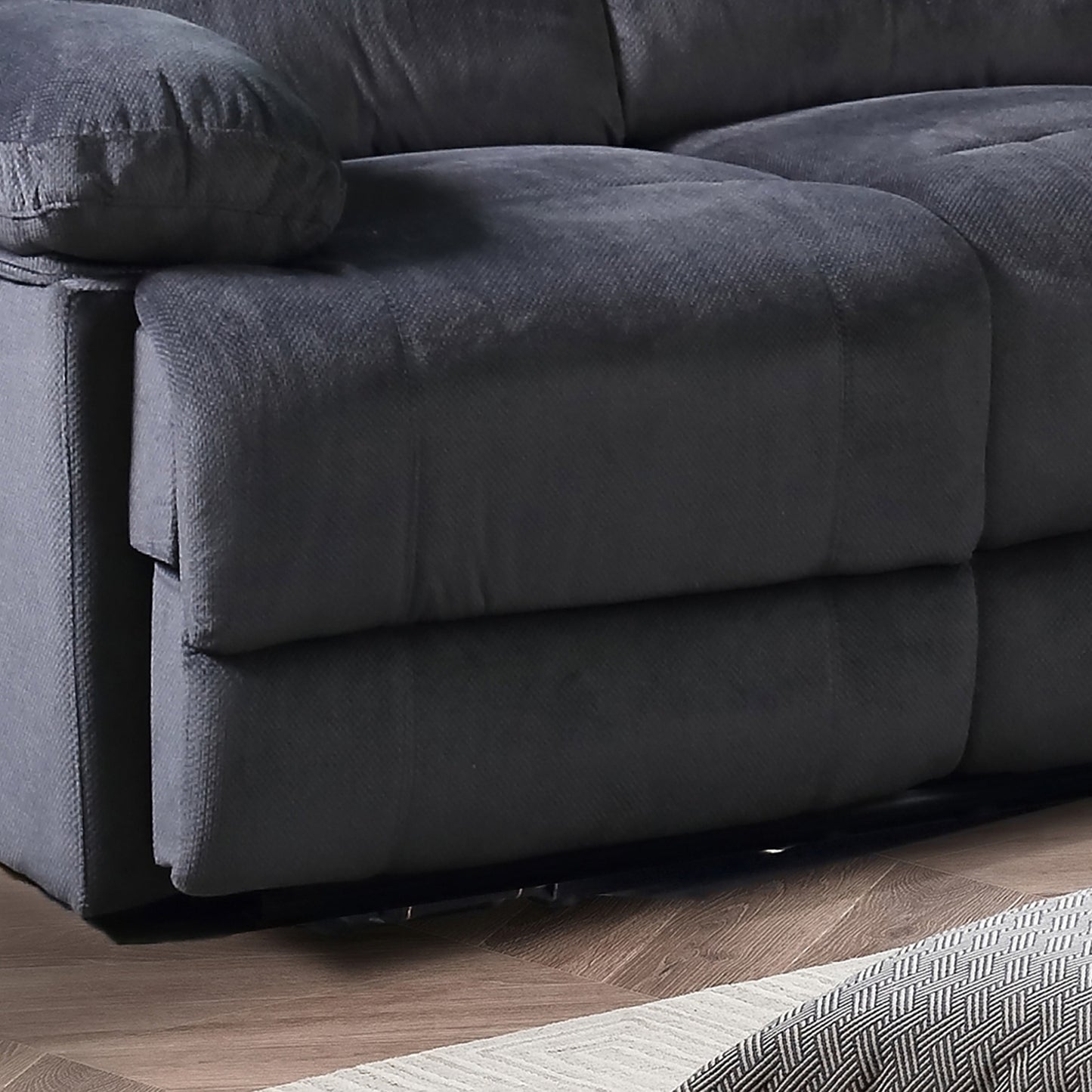 Divano reclinabile imbottito per soggiorno Kevin