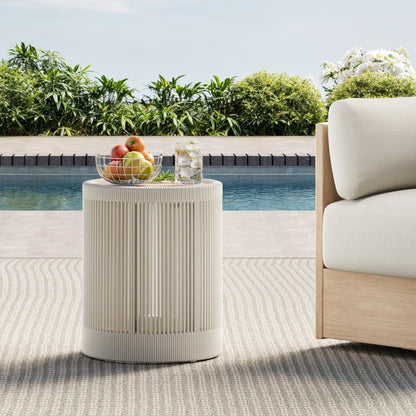 Sedia girevole per mobili da giardino in legno Khloe