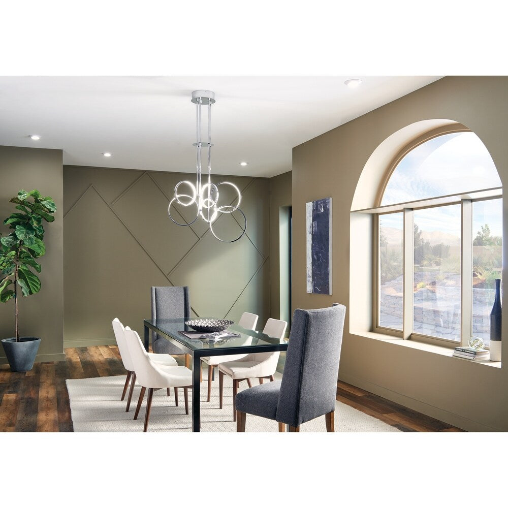 Kichler Lighting Horizon 3000K LED Downlight Diffusore in vetro bianco