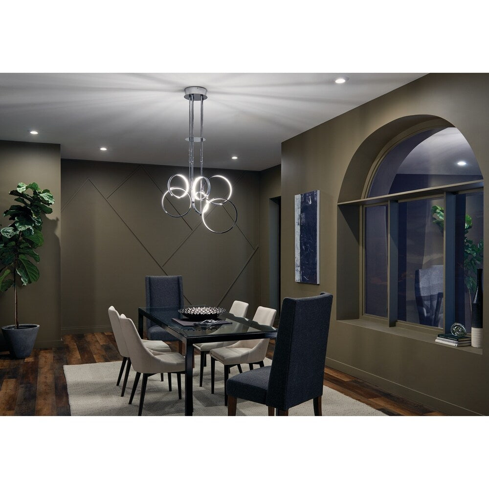 Kichler Lighting Horizon 3000K LED Downlight Diffusore in vetro bianco