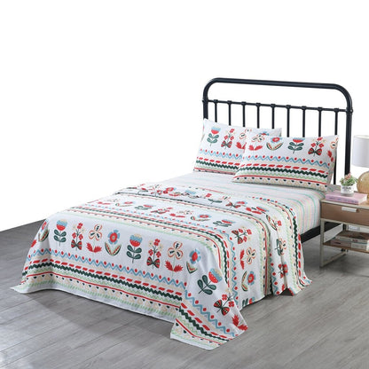 Lenzuolo di cotone per bambini, lenzuolo singolo/matrimoniale, lenzuolo per bambine, SH019