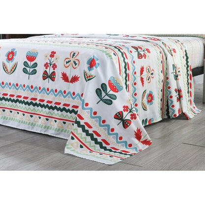 Lenzuolo di cotone per bambini, lenzuolo singolo/matrimoniale, lenzuolo per bambine, SH019