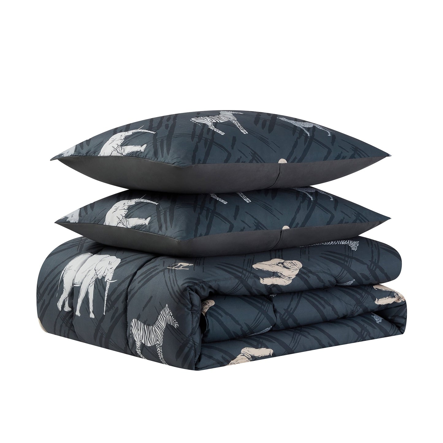 Set copripiumino, federa e lenzuola per letto Safari per bambini