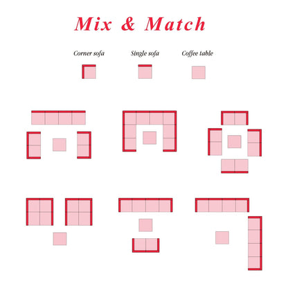 Divano componibile per esterni Kinbor da 9 pezzi, set da salotto in rattan e vimini, resistente alle intemperie, con cuscini, per patio e interni